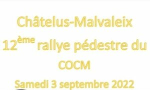  Rallye pédestre le 3 Septembre