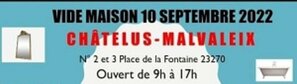 Vide maison à Châtelus 10 septembre