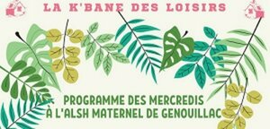 La K'bane des Loisirs : Programme sept/oct